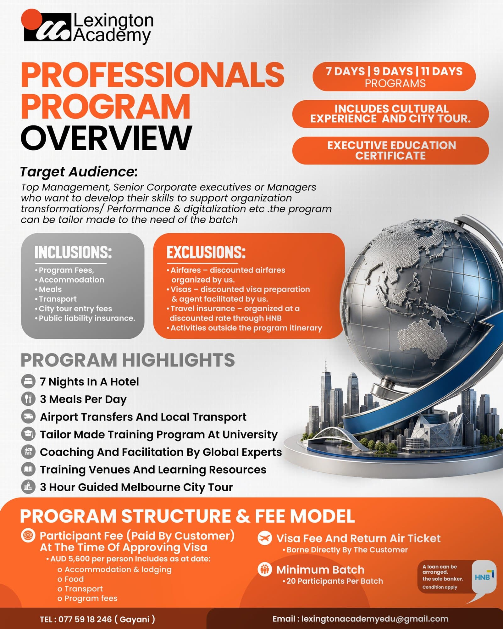 Lexington Academy professionals program overview